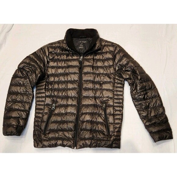 Calvin Klein 7° Warmth Factor Premium Down Jacket Women M Packable Coat - Picture 1 of 13